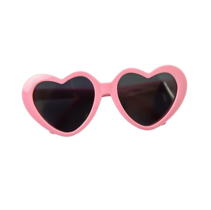 Pink Pet Heart Sunglasses Photos Props Cute Pet Dog Sunglasses Cat Glasses Sun Flower Glasses Pets Party Decor for Small Dogs Cat Accessories,Apparel and Accessories