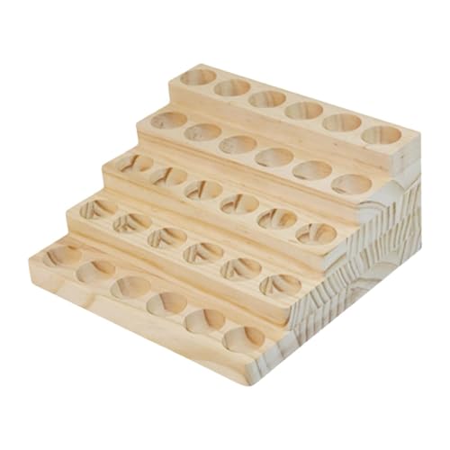 Generic エッセンシャルオイルボトルラック 5段 30本収納可能 マニキュア整理棚 化粧品収納ラック テーブル用