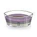 WoodWick Amethyst & Amber Gifts for Women and Men, 16 oz Ellipse Trilogy Candle with Crackling Wick