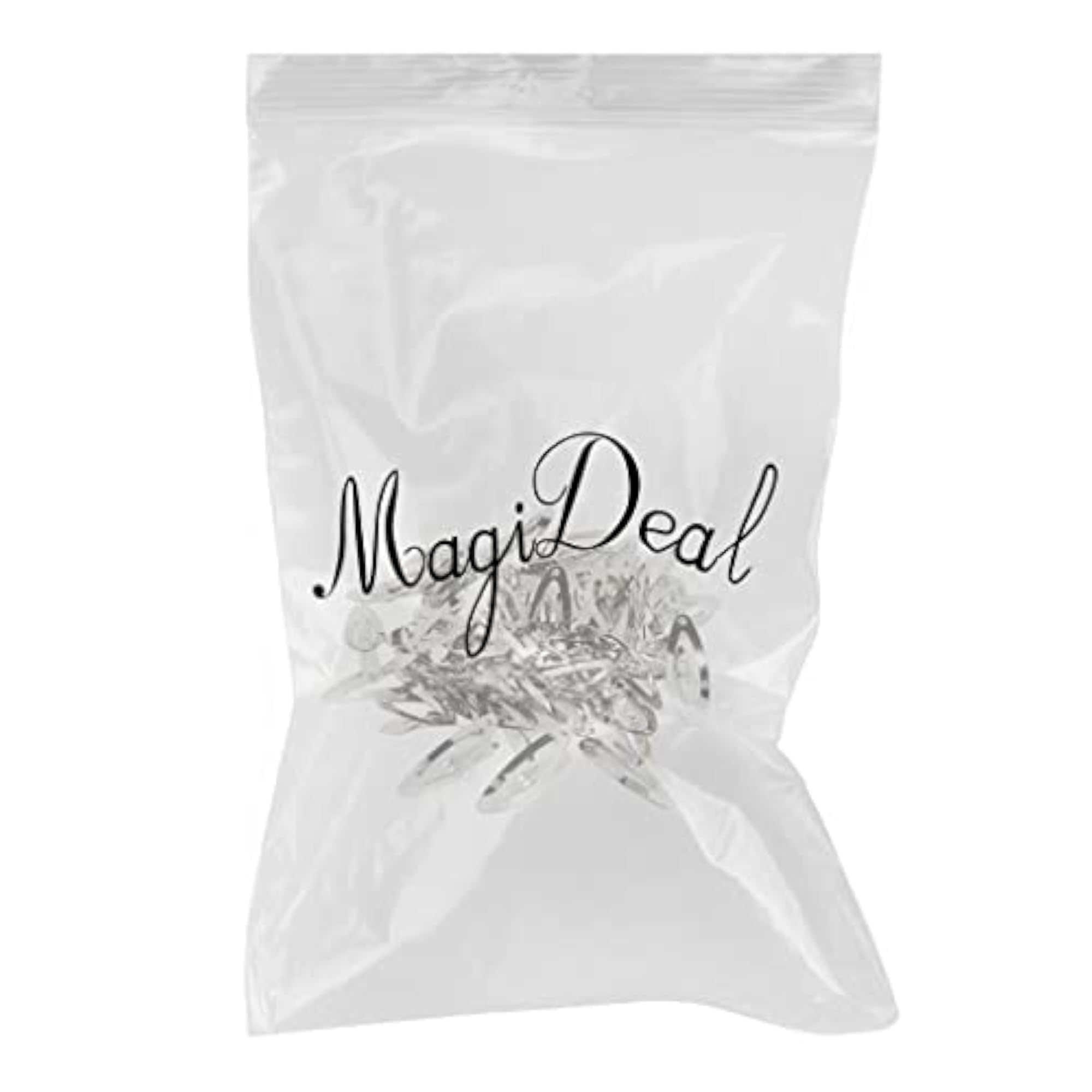 50pcs Rounded Snap Clip Oval Silver Metal Hair Bow Barrette