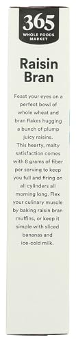 365 by Whole Foods Market, Raisin Bran Cereal, Vegan, Low-Fat, 15 Ounce - image 5
