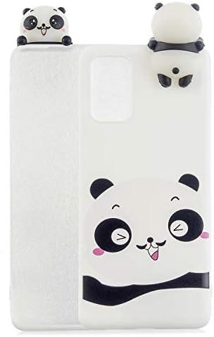 Gostyle Cute 3D Cartoon Case Compatible with Samsung Galaxy A71,Lovely Animal White Bear Pattern Soft Silicone Back Cover,Ultra Slim Flexible TPU Bumper Anti-Scratch Cover
