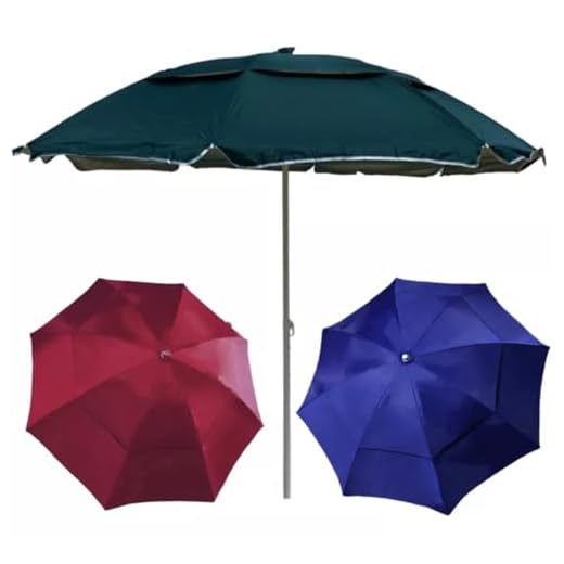 Guarda Sol Gigante 2,40m Uv Praia Piscina Respirável Verão (Azul)