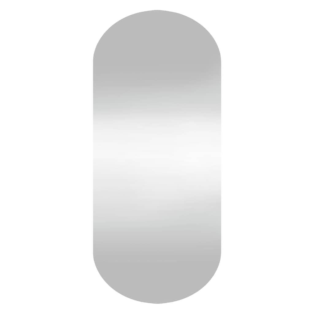 KGHFDVB Oval Wall Mirror 35x80 cm, Glass Vanity Mirror with Wall Mounting Clips, Classic Design for Bedroom, Living Room, Bathroom, Hallway Decor