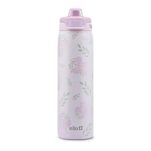 Image of Ello Pop & Fill Insulated Stainless Steel Water Bottle with Quick Fill Lid, Leakproof Locking, Sip or Chug Spout, BPA-Free, Double Wall Vacuum Insulated for Sports, Travel & School- 22oz / 32oz / 40oz