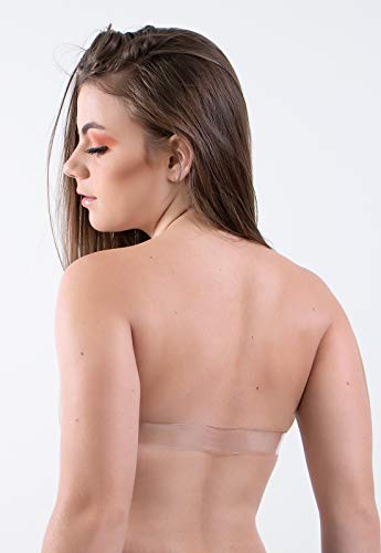 Sutia NVA Silicone Com Bojo Alça de Brinde Feminino Tomara Que Caia (G)