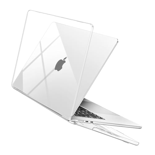 MOSISO Funda Compatible con MacBook Air 15 Pulgadas 2026 2025 2023 M5 M4 M3 M2 A3448 A3241 A3114 A2941 con Pantalla Retina Líquida y Touch ID, Carcasa Protectora Plástico Duro, Cristal