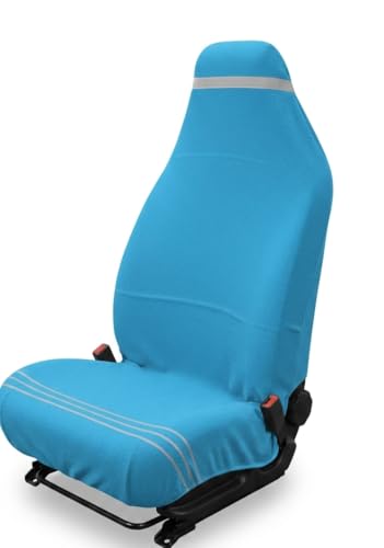Image of Car Seat Towel Cover, Universal Size 76x152 cm, Soft and Comfortable Seat Protector for All Cars, Single Pack of 1 (1, Car Sky Blue, 30x60inc.)