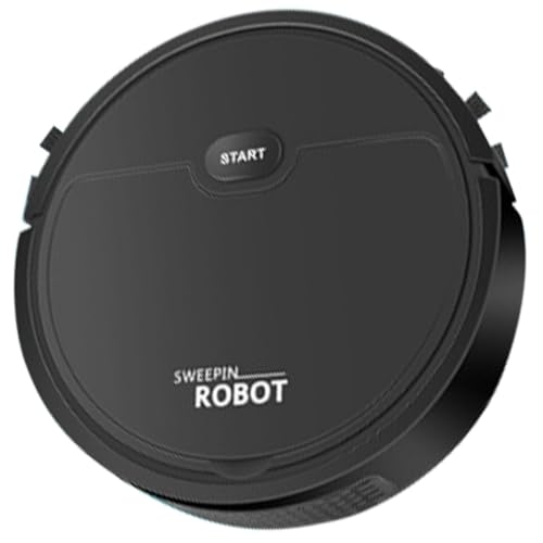 JOINPAYA Robot Aspirador Automático Negro Multifunción, Tamaño Mini, Succión Potente, Limpieza Seca y Húmeda, Adecuado para Hogar, Acceso Estrecho y Rincones Difíciles, Aspiradora Robótica