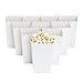 BLUE PANDA Popcorn Boxes for Party - 100 Pack, White, 3.3 x 5.5 x 3.5 In - White Popcorn Boxes for Movie Night