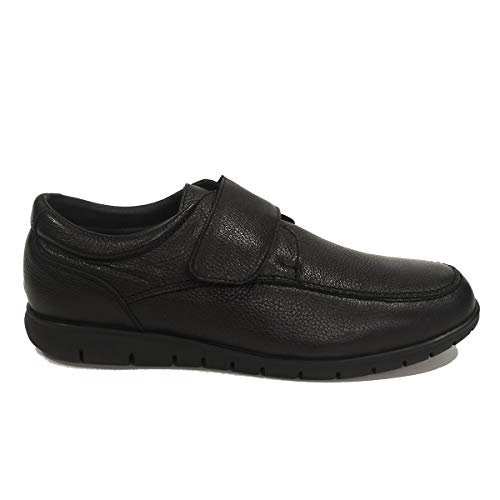 PAYMA - Zapatos de Trabajo, Uniforme y Hosteler�a de Piel para Hombre. Hechos en Espa�a. Acolchados. Repelentes al Agua. Suela de Goma de Caucho. Ideal Camareros, Uniformes. con/Sin Cordones y Velcro