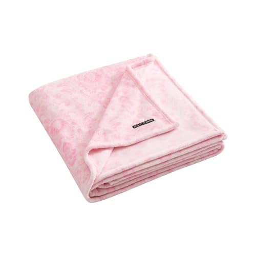 Image of Betsey Johnson - Blanket, Buttery-Soft Throw Blanket for Couch or Bed, Boldly Plush & Oversized Bedding (Betsey Damask Pink, 50 inch x 70 inch)