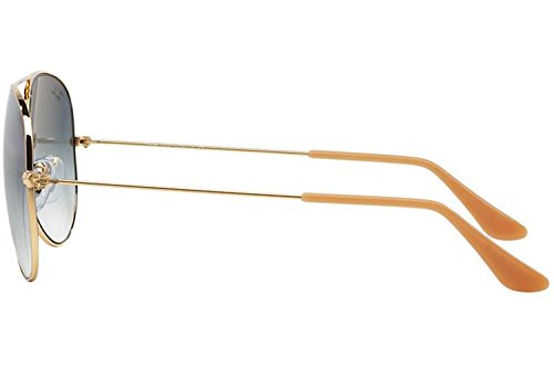 Ray-Ban RB3025 Aviator Sunglasses Arista Gold w/Blue Gradient (001/3F) 3025 58mm Authentic, 58 mm4