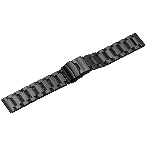 Image of Juntan 18mm 20mm 21mm 22mm 24mm 26mm Classic Stainless Steel Watch Band Silver Black Grey Blue Gold Brushed Metal Watch Strap for Women Men Watch Replacement Band Double Buckle