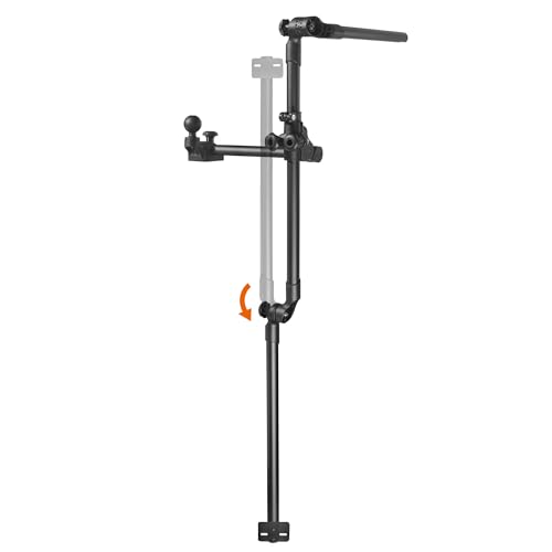 Image of Livescope Transducer Pole Mount for Kayak, Live Sonar Transducer Mount, Compatible with Garmin LVS34, Lowrance, Compatible with RAM Mounts C Size /1.5'' Double Socket Arm (Foldable Extension)