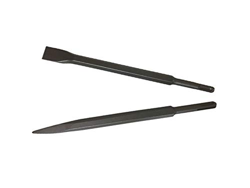Zebra Premium Tools Z-D01 Hammer Drilling Set of 2 Chisel Bits Set 14 x 250MM Flat & Pointed | 14mm Demolition Rotary Hammer Bits (B091FXQXD3) Amazon Price History, Amazon Price Tracker