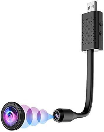 OJXTZF Hidden WiFi Mini 1080p Full HD Spy USB Universal Interface Chhota Flexi-Neck Chhota Full HD with Audio Video Recording Perfect Indoor Outdoor TinyCam for Home Office Car Nanny Security Camera