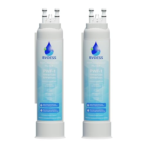 FPPWFU01 Water Filter Replacement for Frigidaire FPPWFU01 Water Filter, Compatible with PurePour PWF-1, PureAdvantage PurePour PWF-1 (2 PACK)