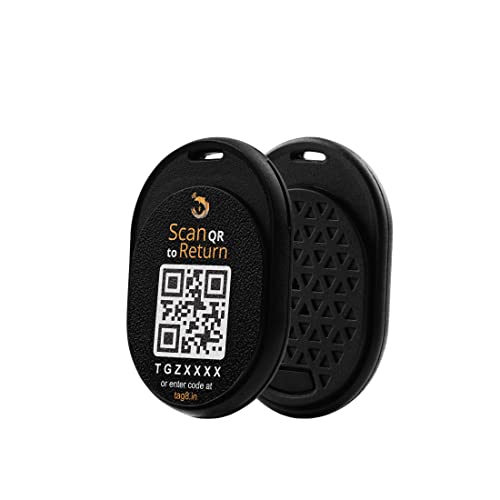 Image of tag8 Dolphin Smart Tracker, Android and iOS Compatible, Alternative to GPS Tracker for Locating Valuables Within Approximate Distance, Bluetooth Luggage Tracker and Key Finder, 1 Piece, Black