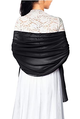 chiffon scarf for women evening dresses shoulder covers Soild hijabs shawl wrap pashmina