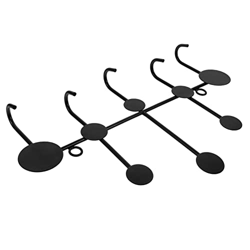 OUNONA Creative Metal Coat Mounted Heavy Duty Coat Hanger for Clothes Hats Jackets Hook Rack for Bedroom Kitchen Bathroom Living