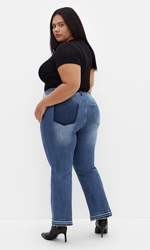 City Chic Women's Plus Size Jean - Paloma Kick Flare2