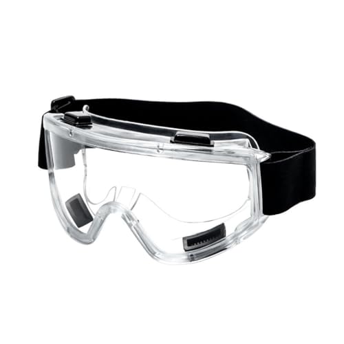 Image of Motorcycle Goggles for Men and Women - UV400 Protection, Anti-Fog, Scratch-Resistant Lens, Adjustable Strap, Windproof and Dustproof Riding Eyewear for Off-Road & Dirt Bike (Transparent)