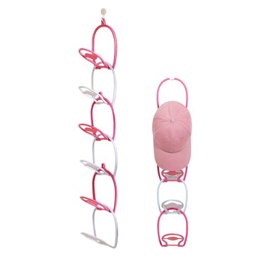 Fravsiu Hat Holder, Wall-Mounted Hat Rack, 6 piezas Headwear Display Hangers, Decorative Storage Organizer, Space Saving Design, for Bedroom, closet, Door, Living Room, Entryway