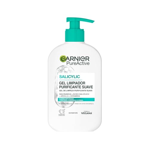 Garnier PureActive Salicylic Gel Purificante Suave con Niacinamida, 250ml