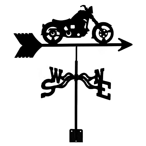 Girouette avec ornement animal et piquet pour direction du vent de jardin
