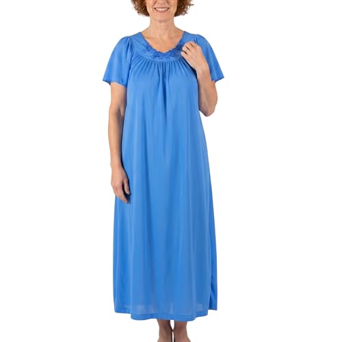 Image of Shadowline Women's Petals 53 Inch Short Flutter Sleeve Long Gown
