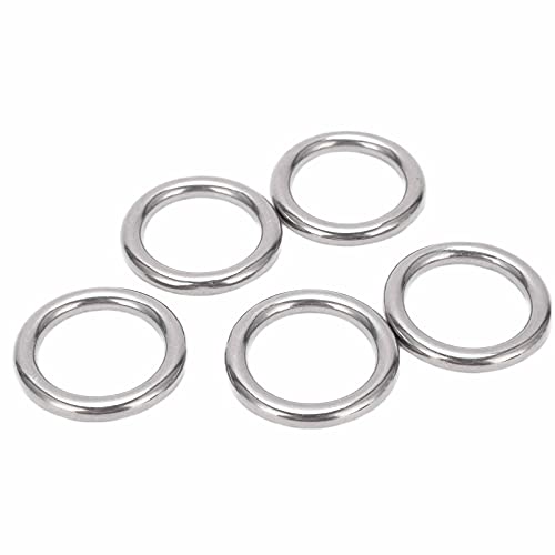 MOTOULAX Geschweißte runde Ringe aus Edelstahl, Marinequalität, rund,...