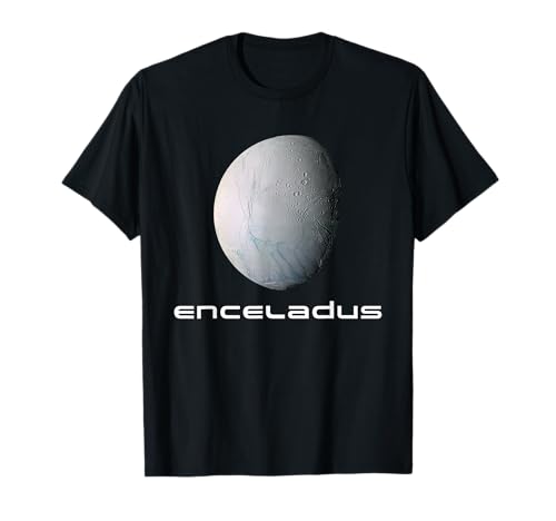 Sonnensystem Saturn Mond Enceladus Astronomie Weltraum T-Shirt