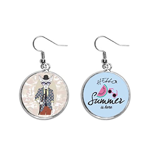 Pendientes de sandía e ilustración de perro, el accesorio fresco para tus tardes de verano