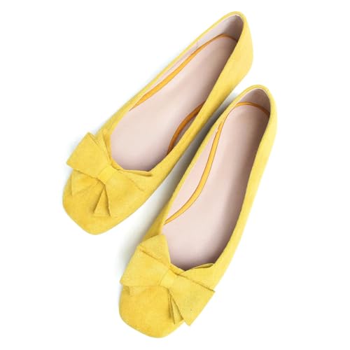 Image of Dear Time Women's Flats Shoes Bowknot Dressy Ballets Loafers Wedding Business Casual Walking Shoes
