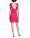 endless rose Bow Shoulder Tie Smocked Mini Dress, Fuchsia, XS