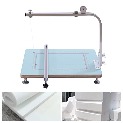 72W Hot Wire Foam Cutter Table, Tabletop Foam Hotwire Cutter with Adjustable Voltage & Support, Foam Cutting Machine with LED Display & Guiding Rule for Cutting Forming Sculpting