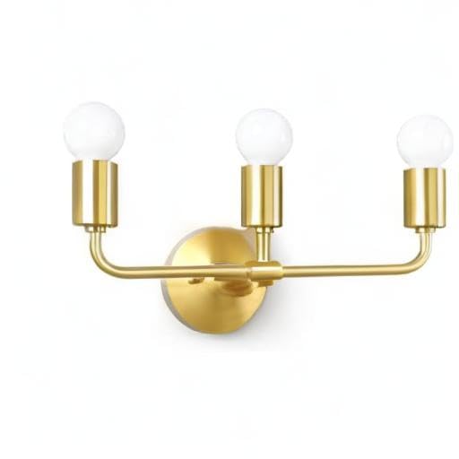 Image of Antique Modern Single Black Wall Light with Golden Crystal Acrylic Glass Shade Hanging Sconce Lamps Design for Bedroom Living Room Bathroom Bedside Vanity Hall Home Decor Hotel Bar (Antique Brass)