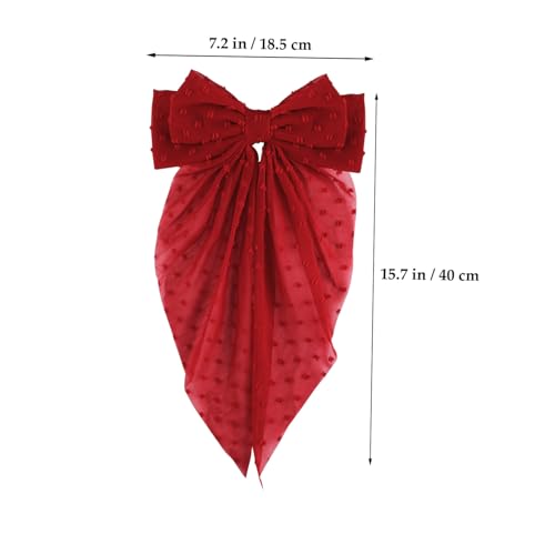 Barrettes à grand nœud chiffon pinces cheveux accessoires coiffure