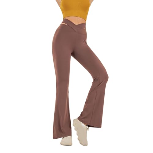 Pantalon de yoga stretch à taille haute galbante et fluide