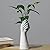 NBHUZEHUA White Ceramic Hand Bud Flower Vase for Hhydroponic Floral Arrangement Table Decorative
