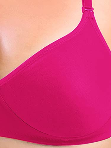 Image of SONARI Women's Non-Padded T-Shirt Bra | Wire-Free, Medium Coverage, Comfortable Polyester-Cotton Blend Fabric | Adjustable Straps, Ideal for Sports Catwalk
