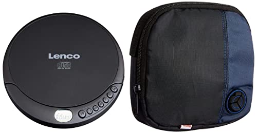 Lecteur CD portable Lenco CD-010 noir et pochette Hama pour proteger vos disques