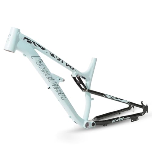 HIMALO Full Suspension Bike Frame 27.5er Softtail Mountain Bike Frame Aluminium Alloy Disc Brake Bicycle Frame 17'' DH/XC/AM 135mm Quick Release Frame(Color:Light Blue)