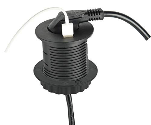 Prise encastrable avec passe-câbles Electraline pour libérer de l'espace sur votre table - 6