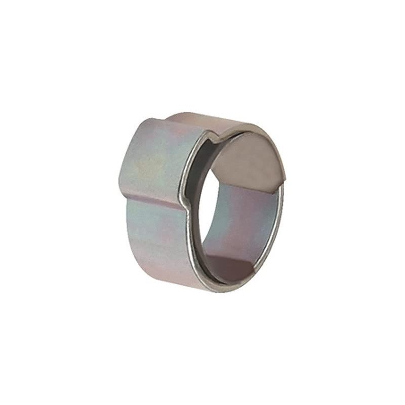 Schlauchklemme 1-Ohr STA glanzverz.(W1) m.Einlagering Ber.15-17,3mm 50St./Beutel