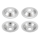 QUARKZMAN 4 Stück Senkkopf Unterlegscheiben M12x60x2mm, Konvexe Konkave Unterlegscheiben Edelstahl Beilagscheiben Set für Schrauben Bolzen Mutter Gewindestange Griffe, Silber Dichtscheiben