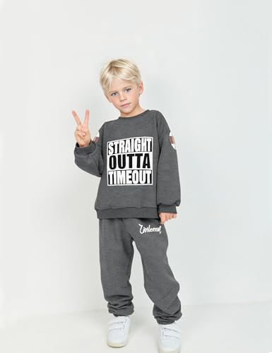 Image of TUEMOS Toddler Boy Clothes Sweatsuits Fall Winters Boy Outfits