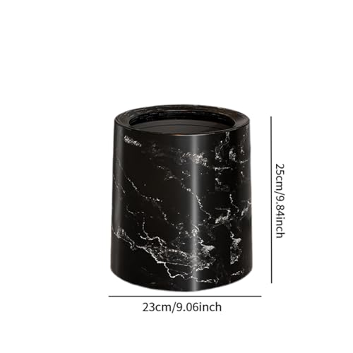 Caneca de basura negra mediana miniatura 5
