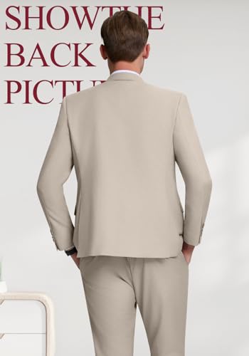 Double Breasted Suit Men Slim Fit 2 Pieces Suit Blazer Pants Formal 2 Button Tuxedo Jacket for Wedding Business Prom - Image 5